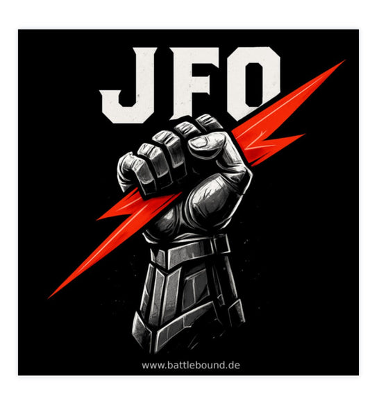 JFO - Sticker 10x10cm | Dark essentials - Battlebound.de